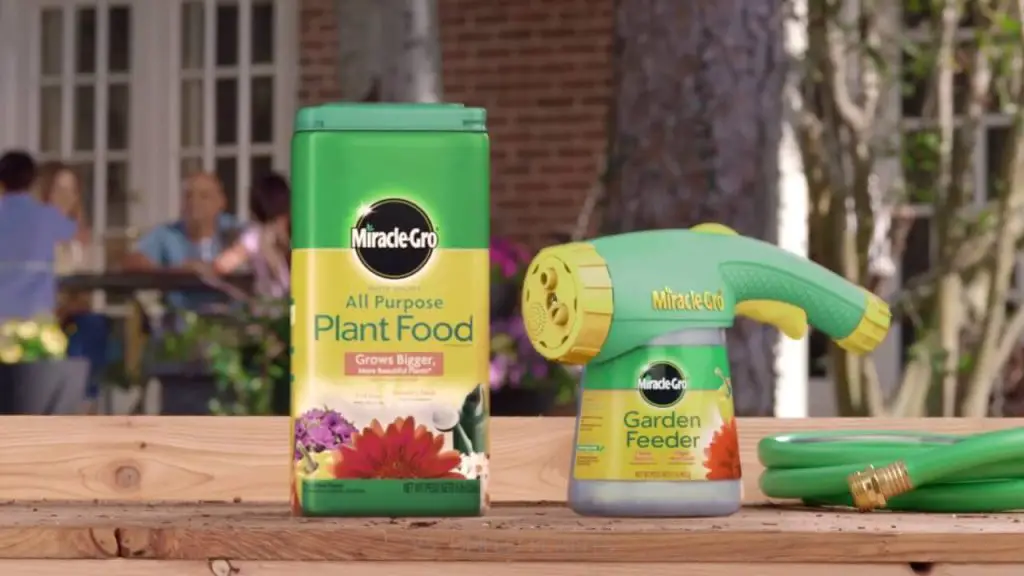 Miracle gro plant food package