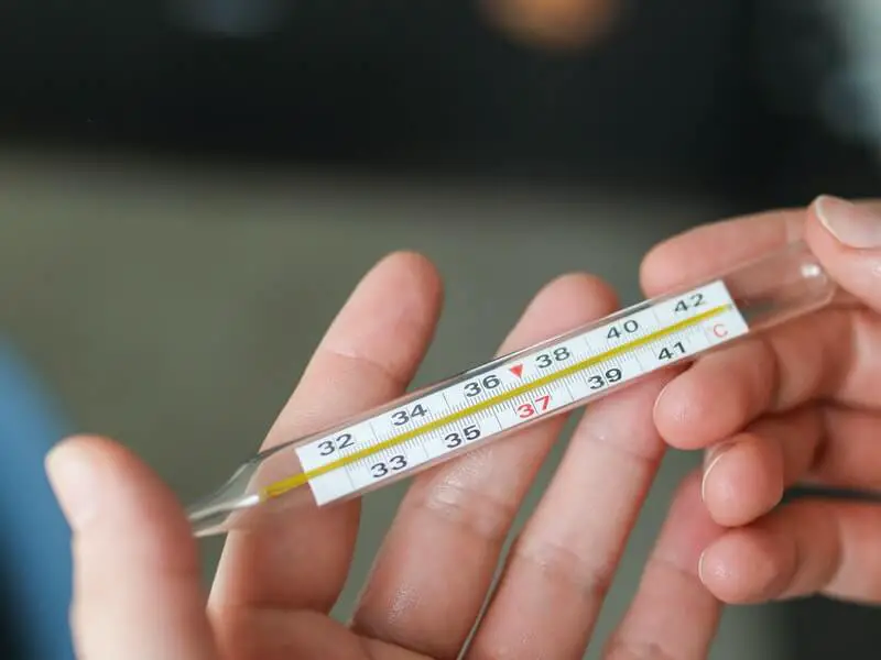 a close-up thermometer